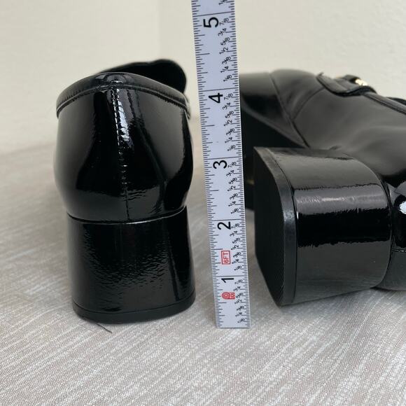 Jeffrey Campbell Student Horse Bit Loafer Black Patent Leather Platform Womens 8 - Picture 9 of 9